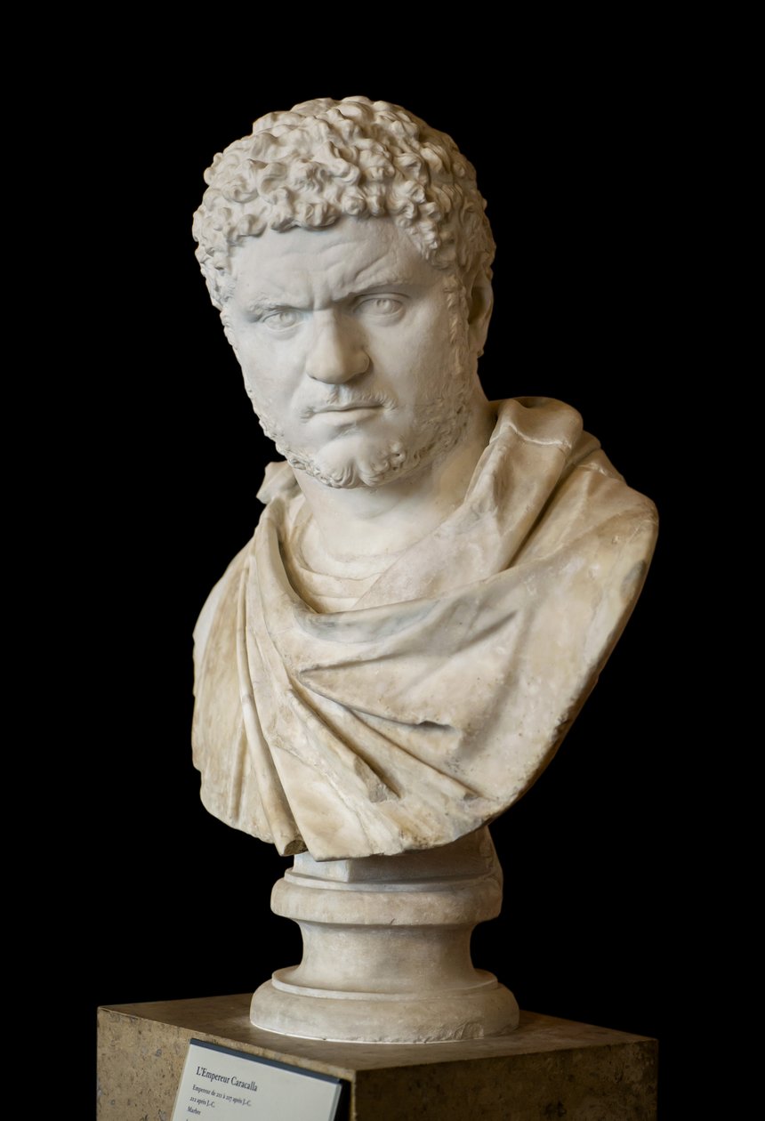 Caracalla (188 - 217 jKr) marmorista roomalaista taidetta tekijältä Roman Roman
