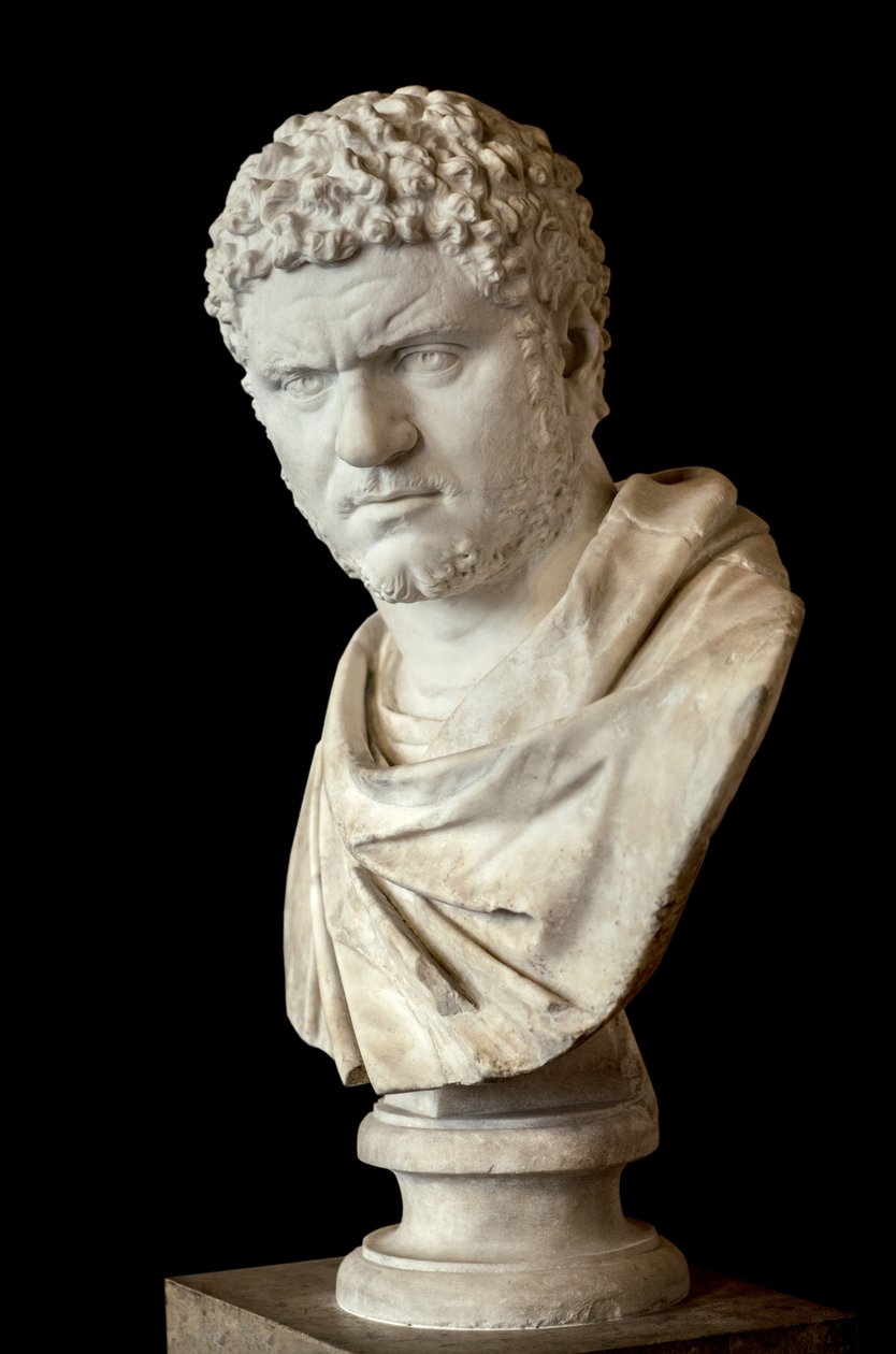 Caracalla (188 - 217 jKr) marmoria, roomalaista taidetta tekijältä Roman Roman