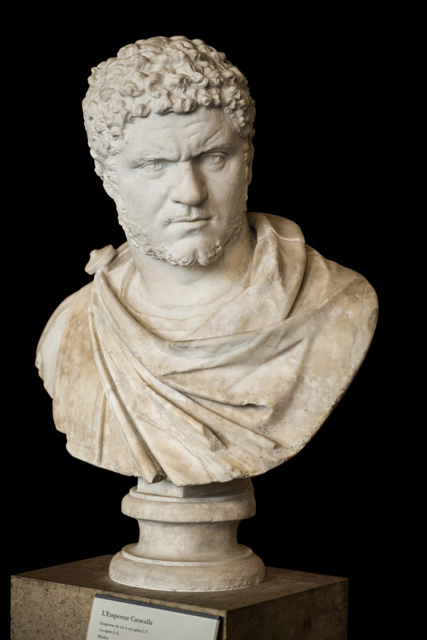Caracalla (188 - 217 jKr) marmoria, roomalaista taidetta tekijältä Roman Roman