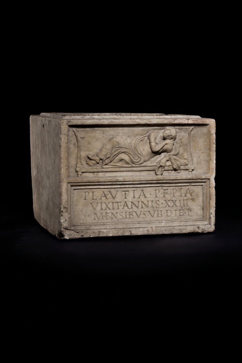 Cierary urn, noin 1. loppu - 2. vuosisadan alku jKr. (marmori) tekijältä Roman Roman