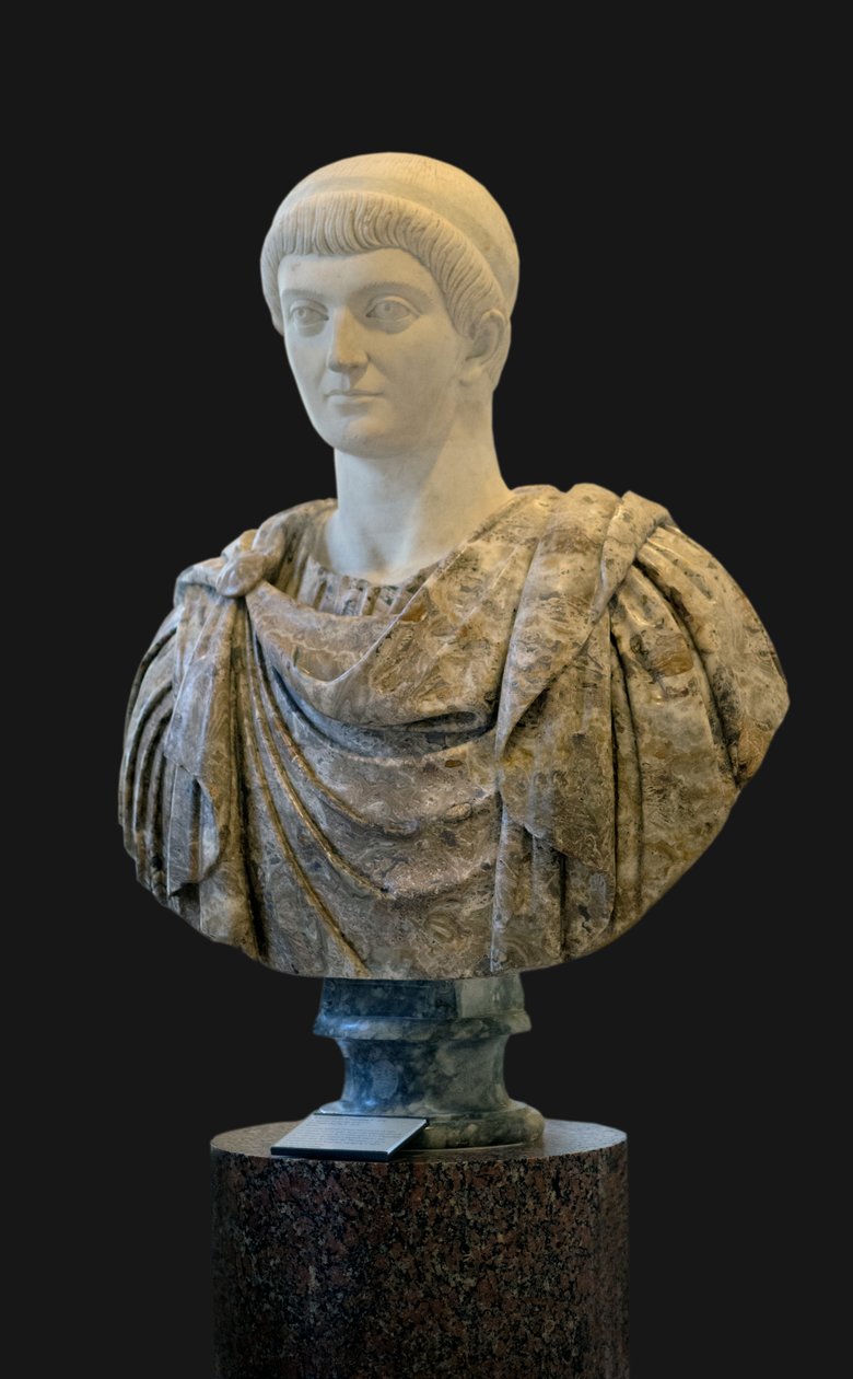 Constant I (337 - 350 jKr) veistos, roomalainen taide tekijältä Roman Roman