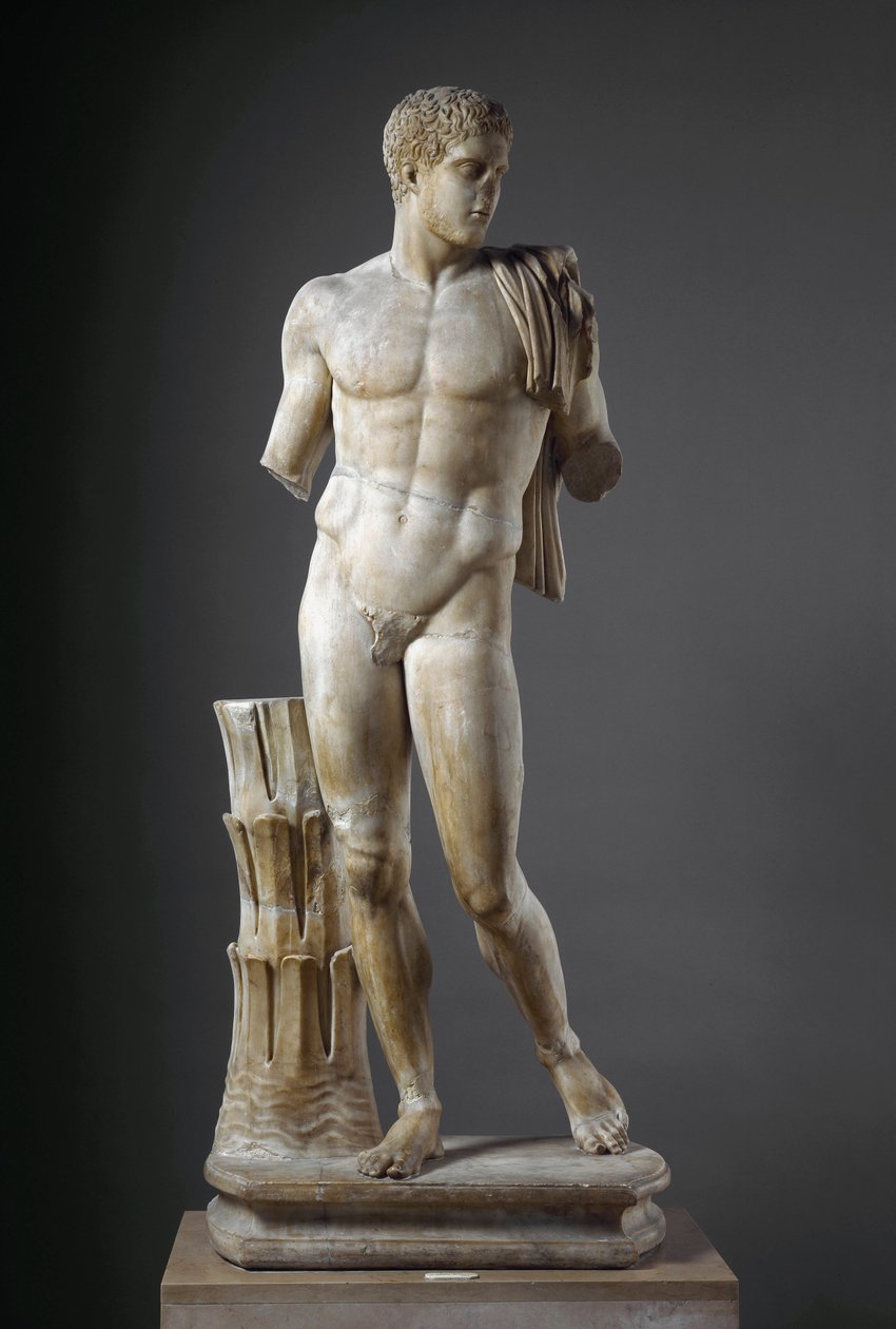 Diomede roomalainen marmoriveistos kreikkalaisen alkuperäisen mukaan. Cumasta. Halkaisija 177 cm Kansallinen arkeologinen museo, Napoli tekijältä Roman Roman