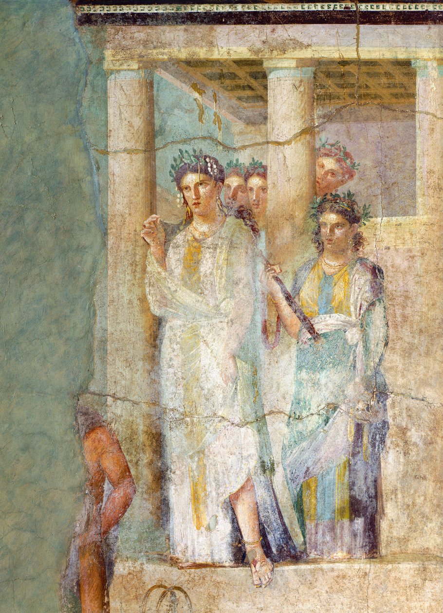 Fresko, joka kuvaa Iphigeniaa Taurisissa, Pinario Cerialen talosta Pompejista, Campaniasta, roomalaisesta sivilisaatiosta tekijältä Roman Roman