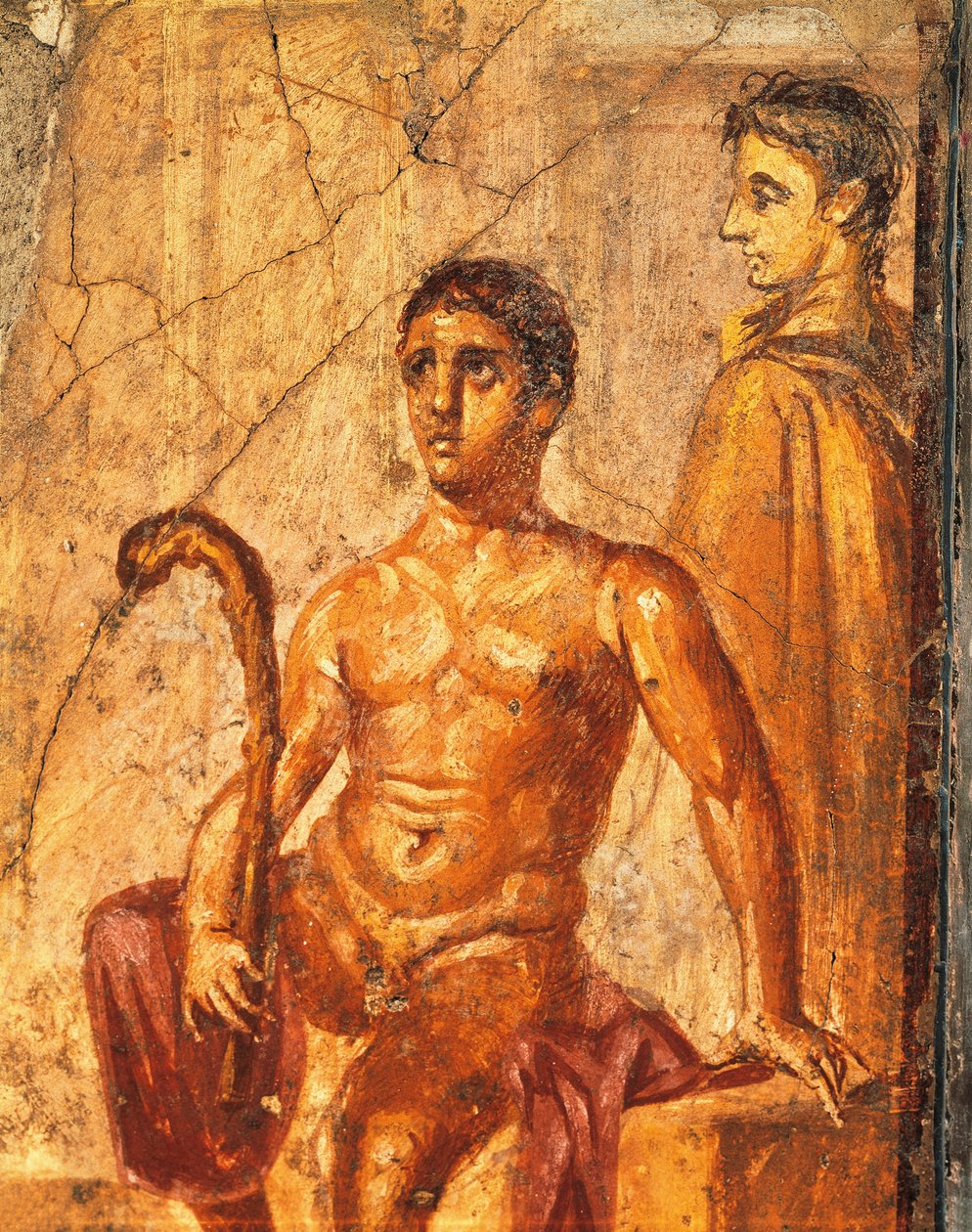 Seleneä ja Endymionia kuvaava fresko House of Centenarysta, Pompejista, Campaniasta, Italiasta tekijältä Roman Roman