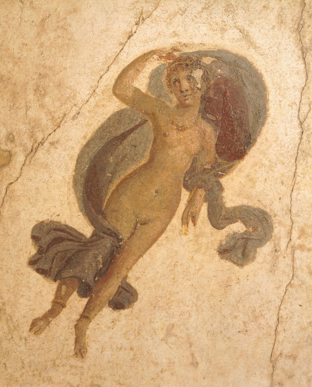 Kevättä kuvaava fresko House of Loversista, Pompejista, Campaniasta, roomalaisesta sivilisaatiosta tekijältä Roman Roman
