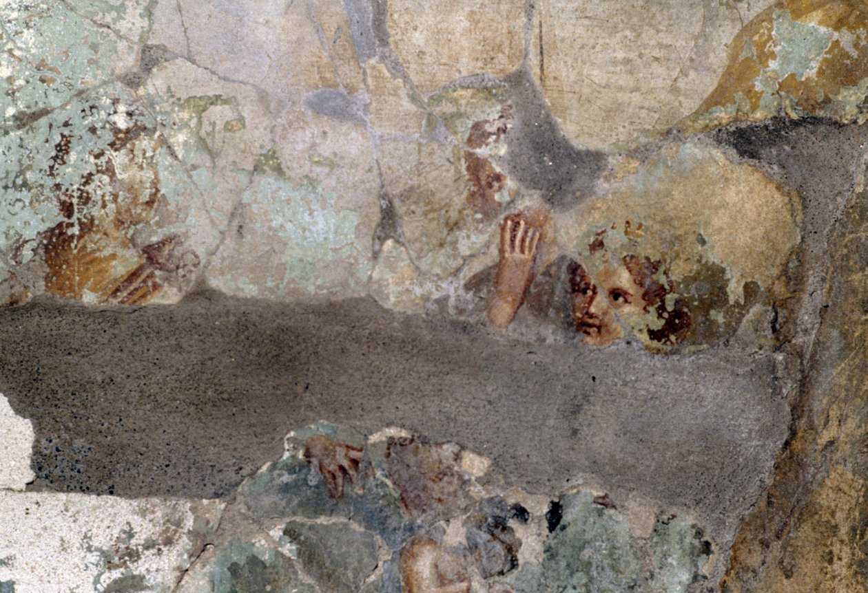 Fresko Caius Julius Polybiuksen talosta Pompejista (UNESCOn maailmanperintöluettelo) tekijältä Roman Roman