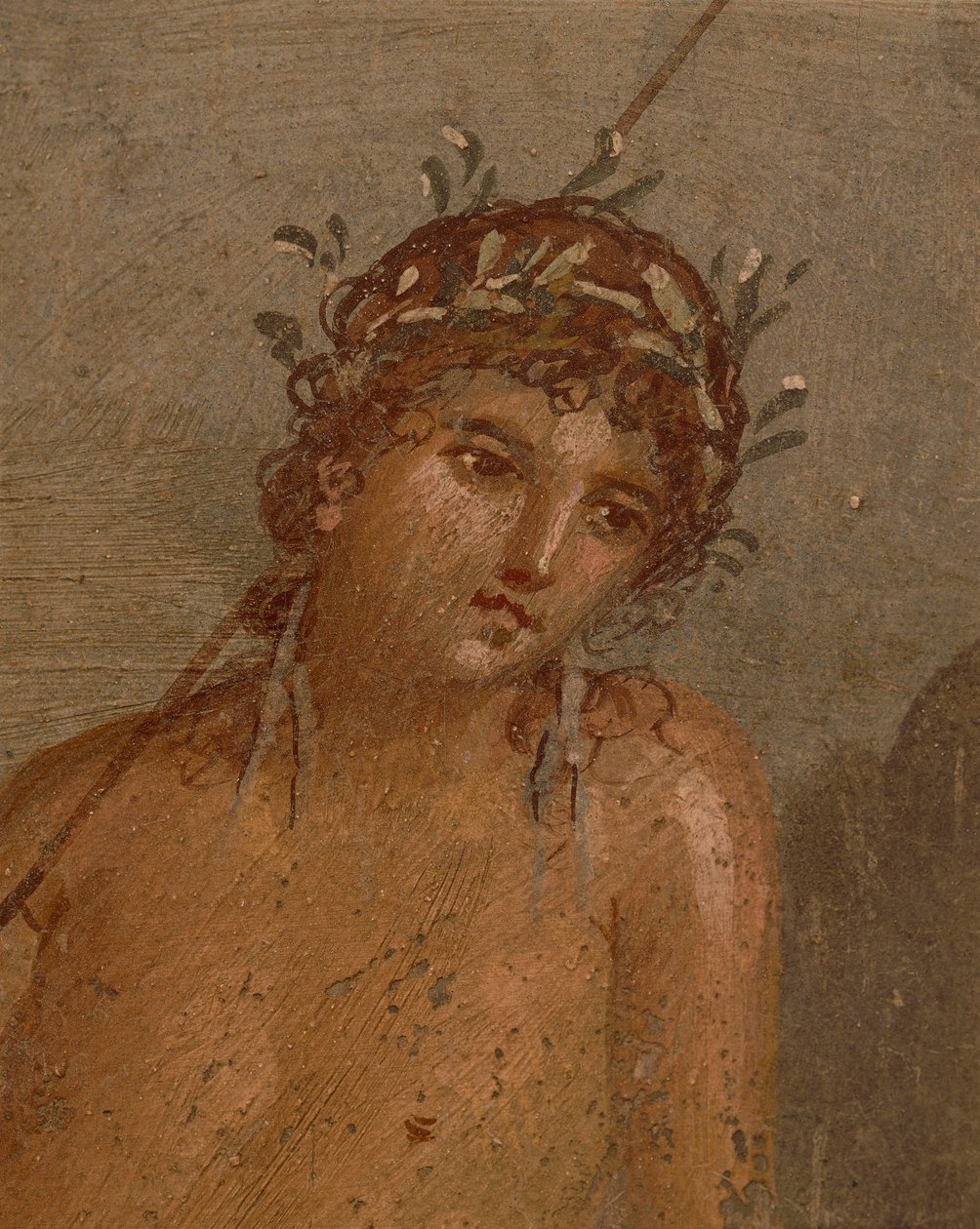 Italia, Campanian alue, Napolin maakunta, Pompeji, Marco Lucrezio Frontonen talo Fresko, joka kuvaa Narkissosta lammen rannalla tekijältä Roman Roman