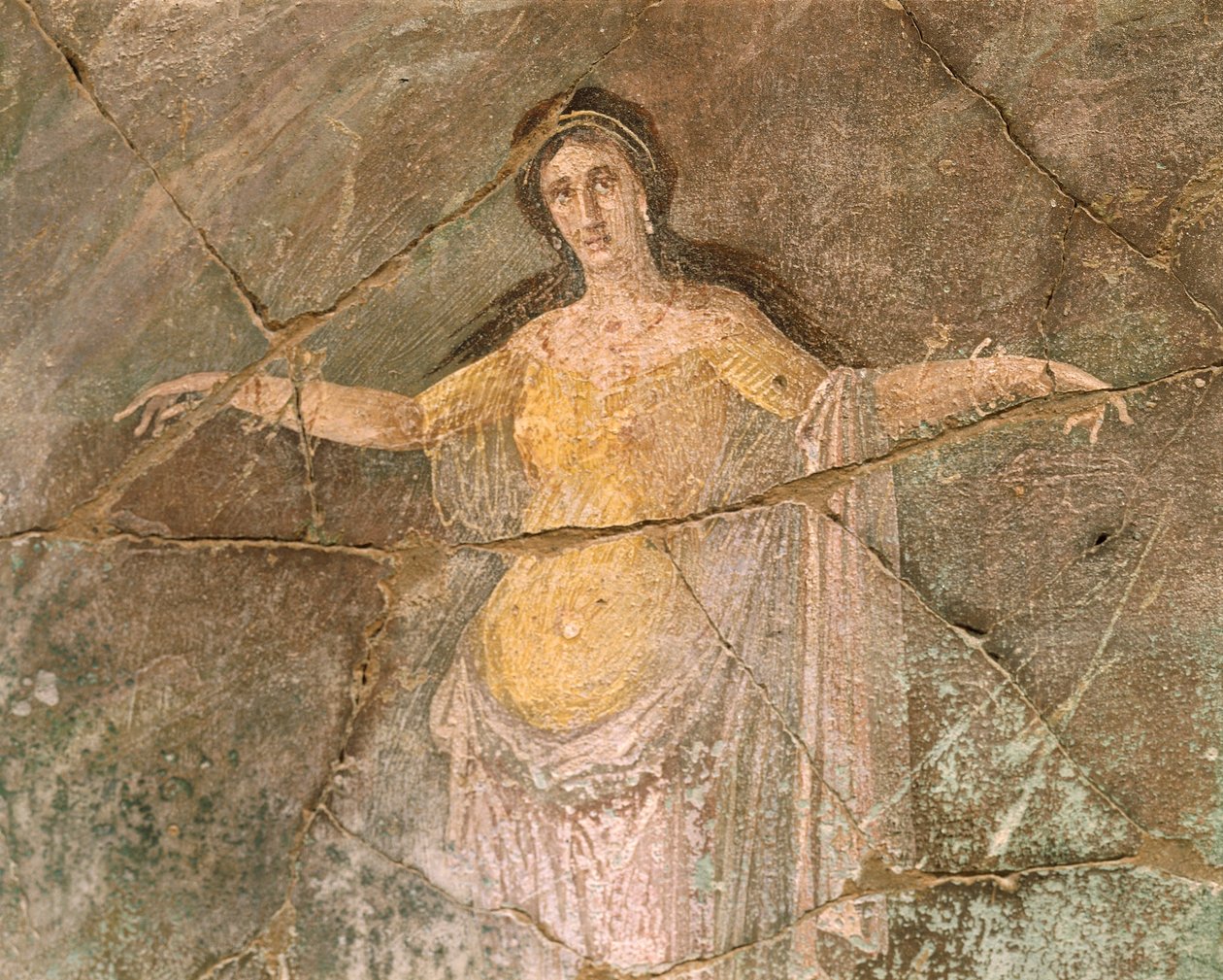 Italia, Campanian alue, Napolin maakunta, Pompei, Pappi Amanduksen talo, Andromedaa kuvaava fresko tekijältä Roman Roman