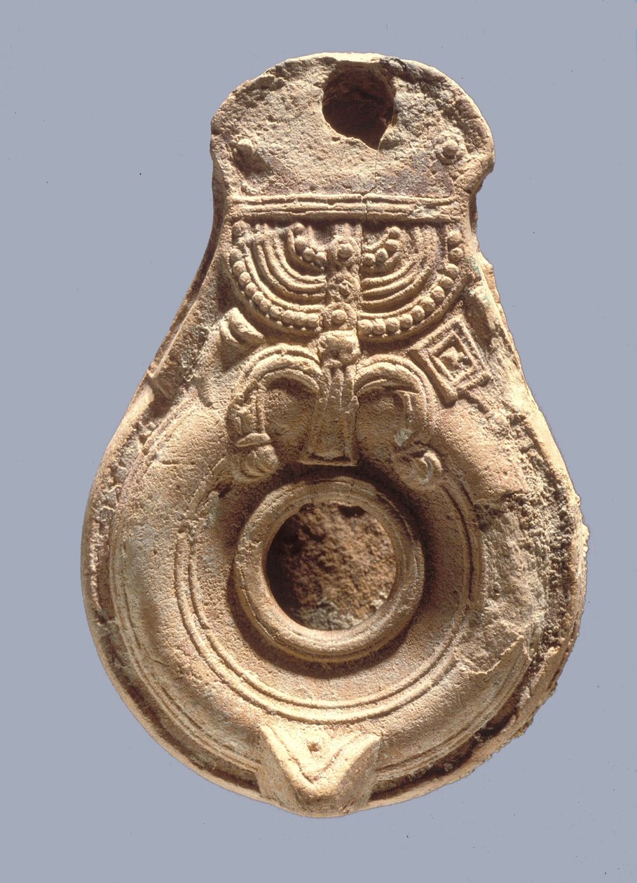 juutalainen öljylamppu (terrakotta) tekijältä Roman Roman