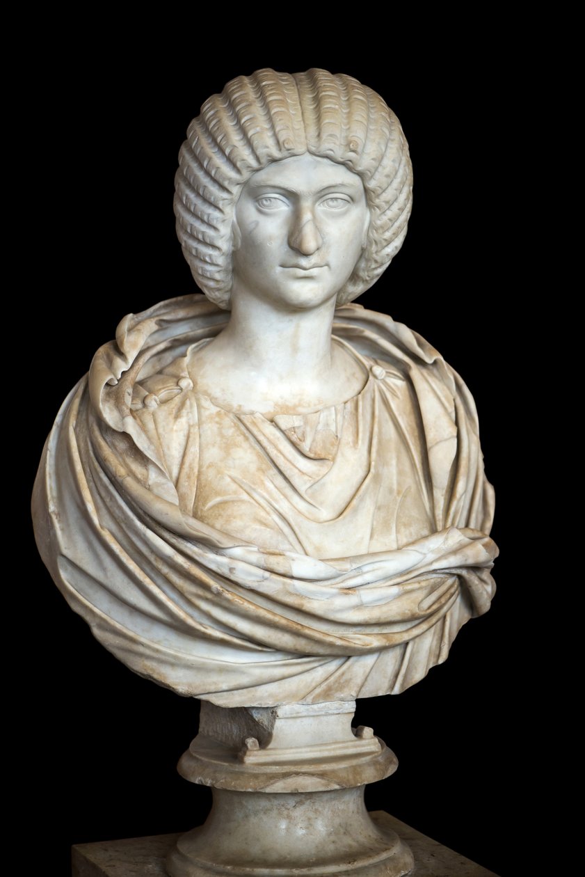 Julia Domna (n. 170 - 217 jKr), marmoria, roomalaista taidetta tekijältä Roman Roman
