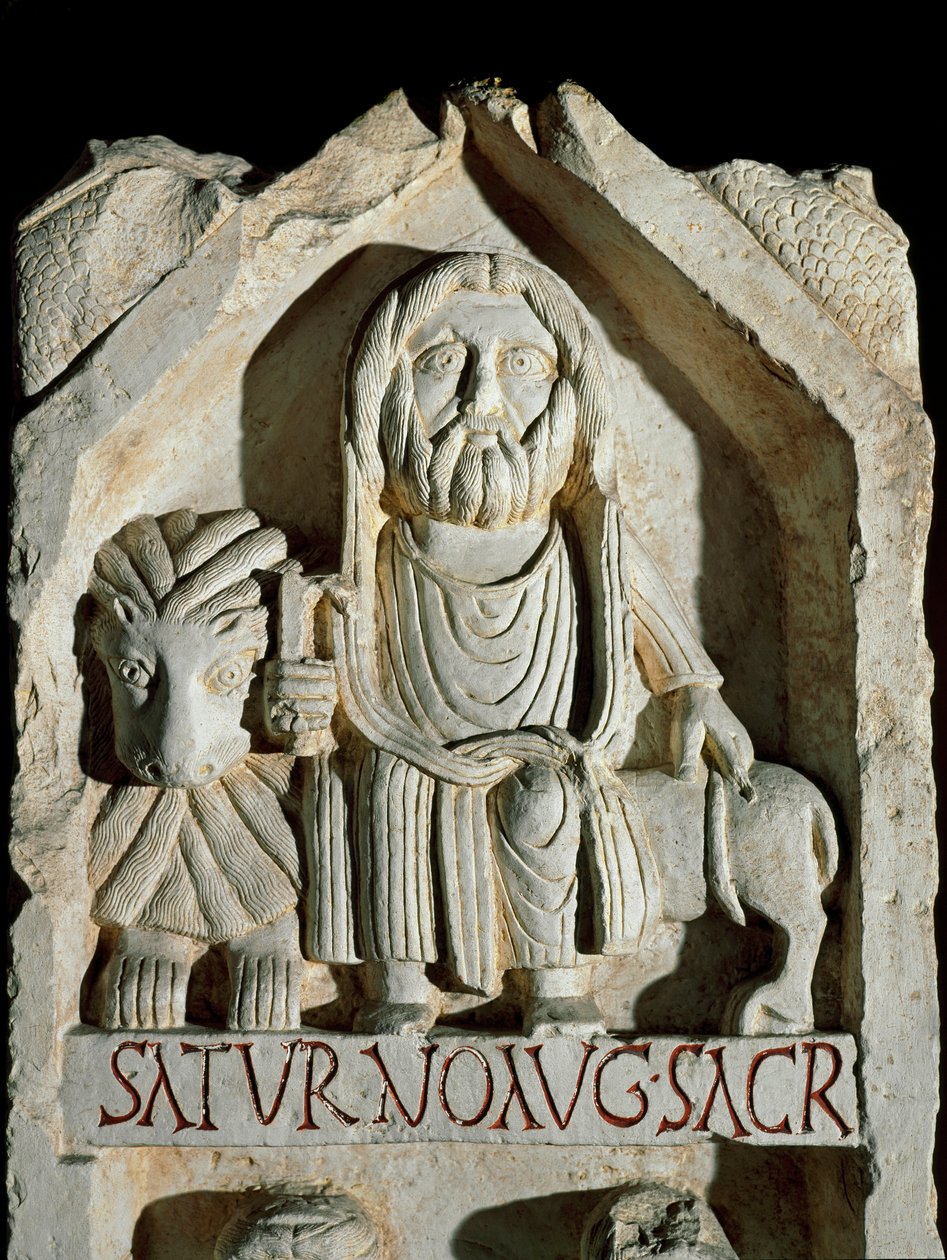 Myöhäinen roomalainen taide: "" Saturn August """ (Saturn August) Rooman Rooman sivilisaation museo tekijältä Roman Roman