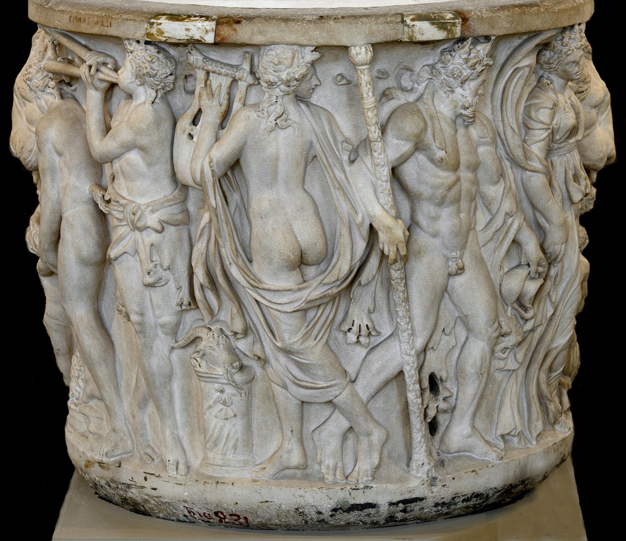 Lenos-sarkofagi Dionysias-kohtauksilla (marmori) tekijältä Roman Roman