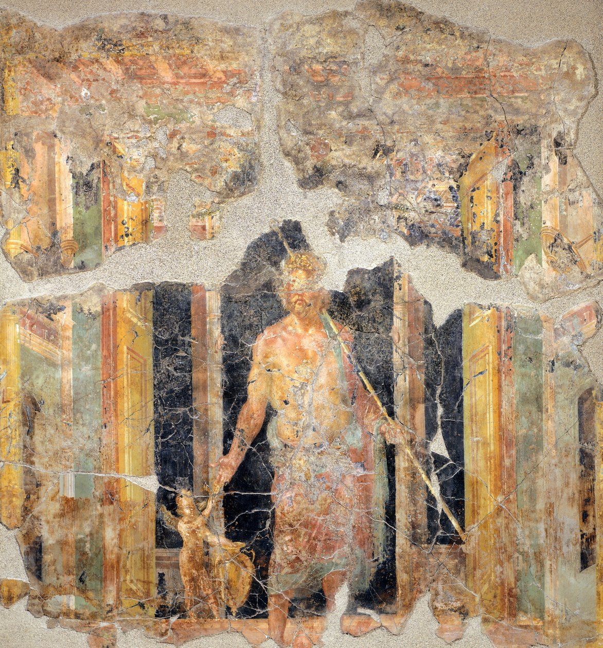 Neljännen Pompeian tyylin maalaus, joka kuvaa Jupiteria tekijältä Roman Roman