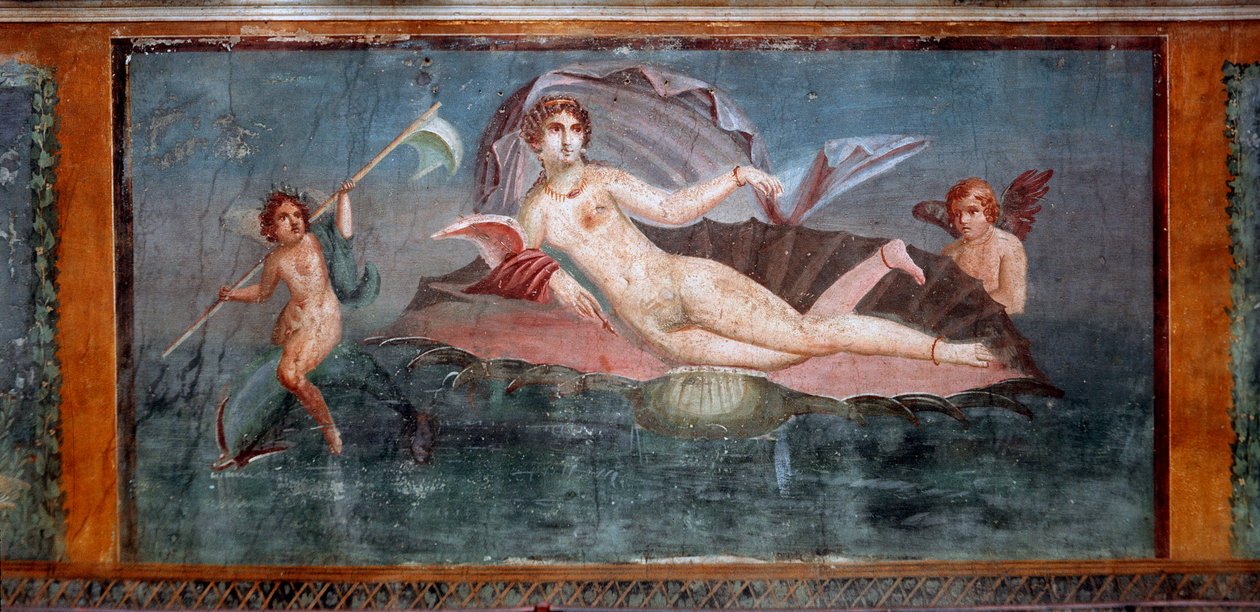 Roomalainen taide: "" Venus "" Fresko Venuksen talosta kotilossa 1. vuosisadan Pompei, Italia - Roomalainen taide: Venus. Fresko House of Venus in Conchista. 1. vuosisadalla. Pompei, Italia tekijältä Roman Roman