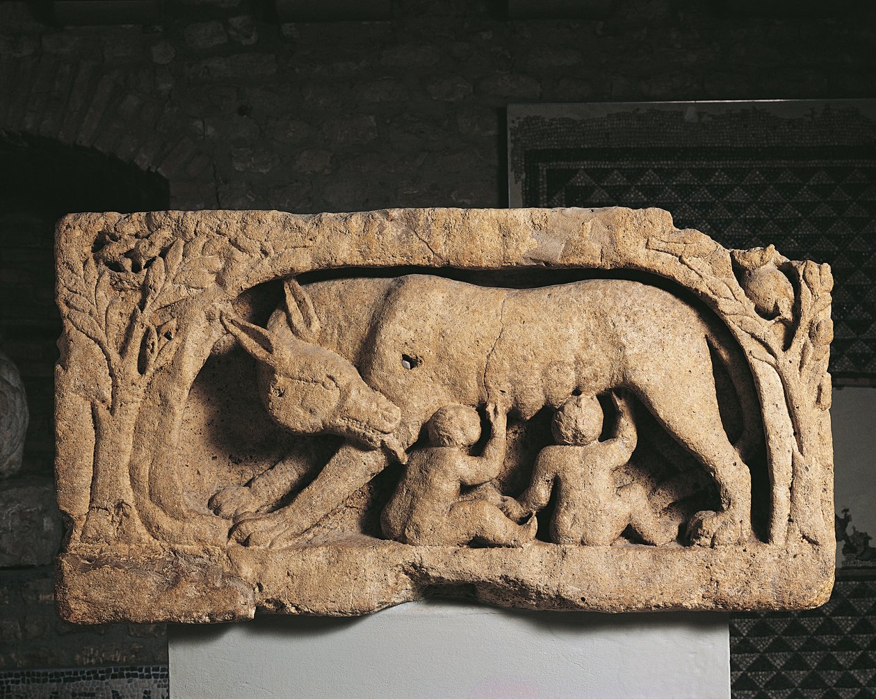 Romulus ja Remus (kalkkikivi) tekijältä Roman Roman