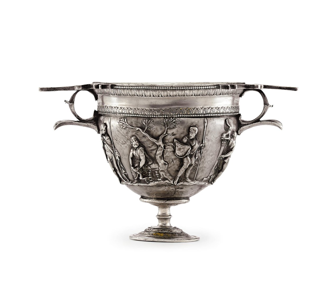 Skyphos, c. 1. vuosisadan loppu eKr. - 1. vuosisadan alku jKr. (hopea) tekijältä Roman Roman