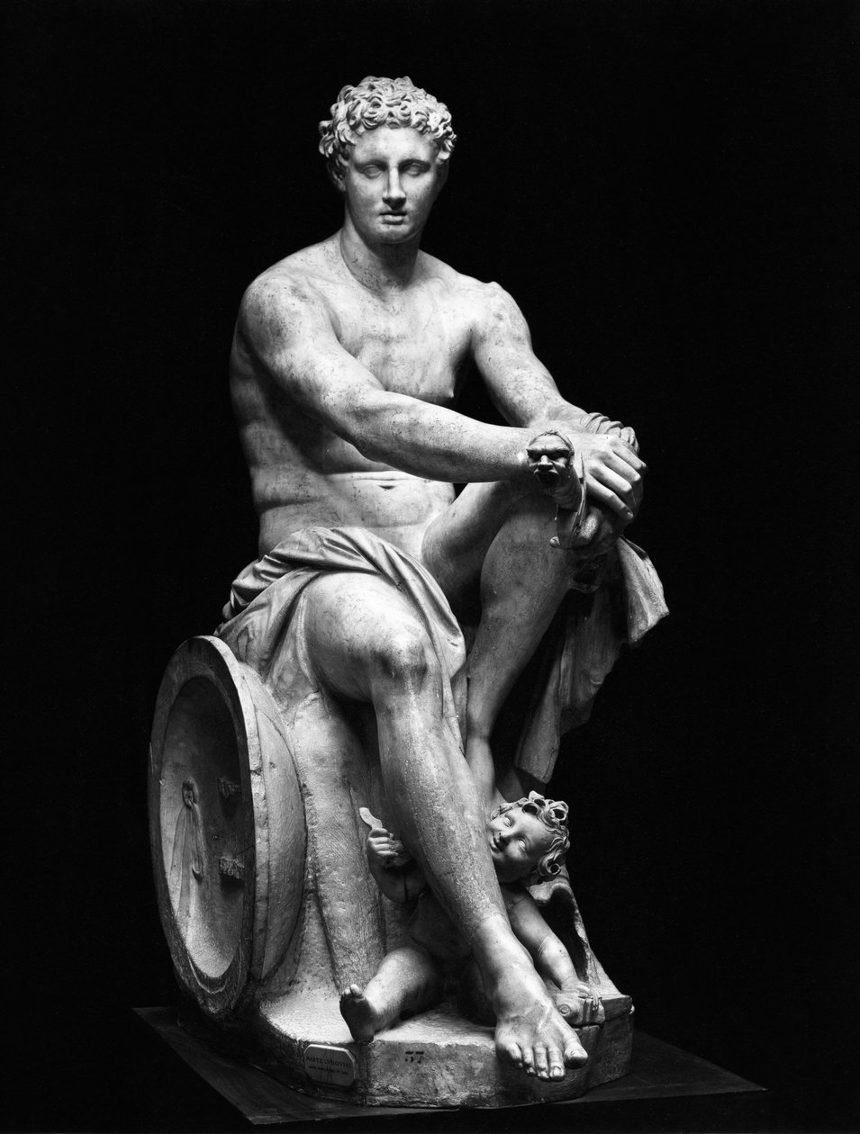 Ares Ludovisi, kopio kreikkalaisesta 4. vuosisadalla eKr. alkuperäisestä (marmori) (m/v kuva) tekijältä Roman Roman
