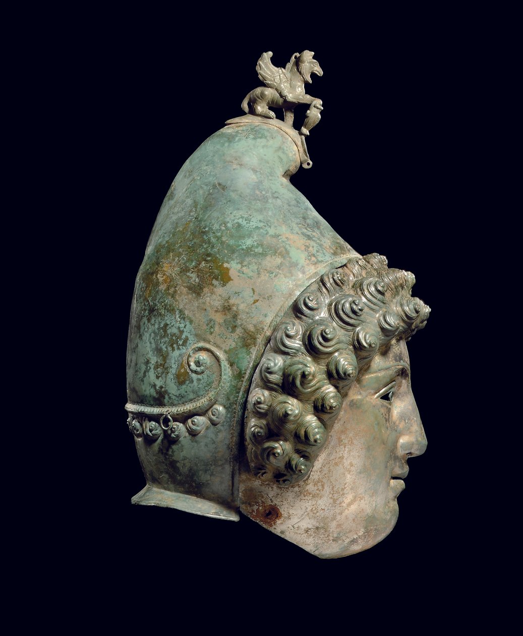 Crosby Garrett -kypärä, 1.–2. vuosisadan lopulla jKr. (pronssi) (katso myös 871728-34, 396159, 482018 ja 413093-94) tekijältä Roman Roman