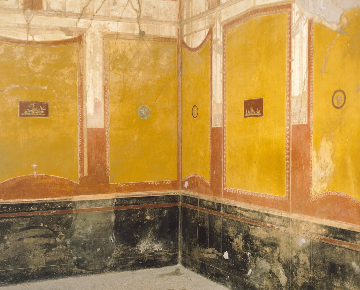 Seinämaalauksia Vettii-talosta, Pompejista, Campaniasta, Rooman sivilisaatiosta tekijältä Roman Roman