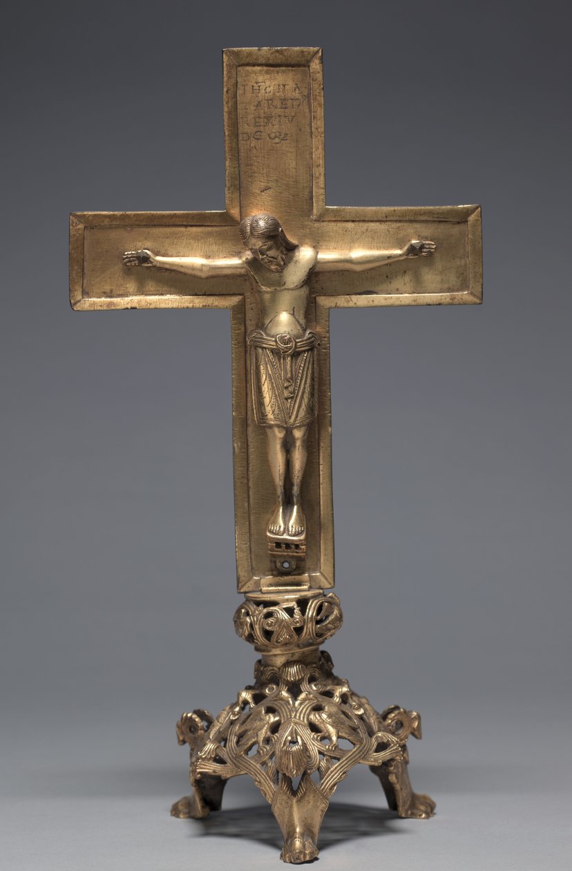 Alttariristi jalustalla, Hildesheim, Ala-Saksi, 1140-1150 tekijältä Romanesque