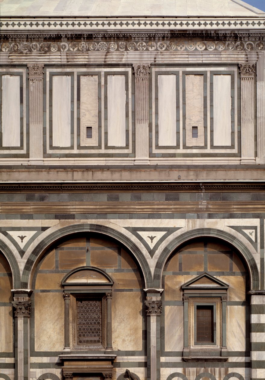 Ulkonäkymä Pyhän Johannes Kastajan kastekappelista (Firenzen kastaja) tekijältä Romanesque