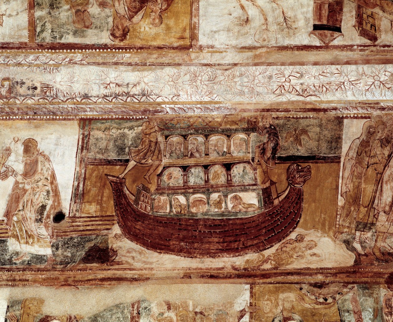 Nooan kaari (katon fresko) tekijältä Romanesque