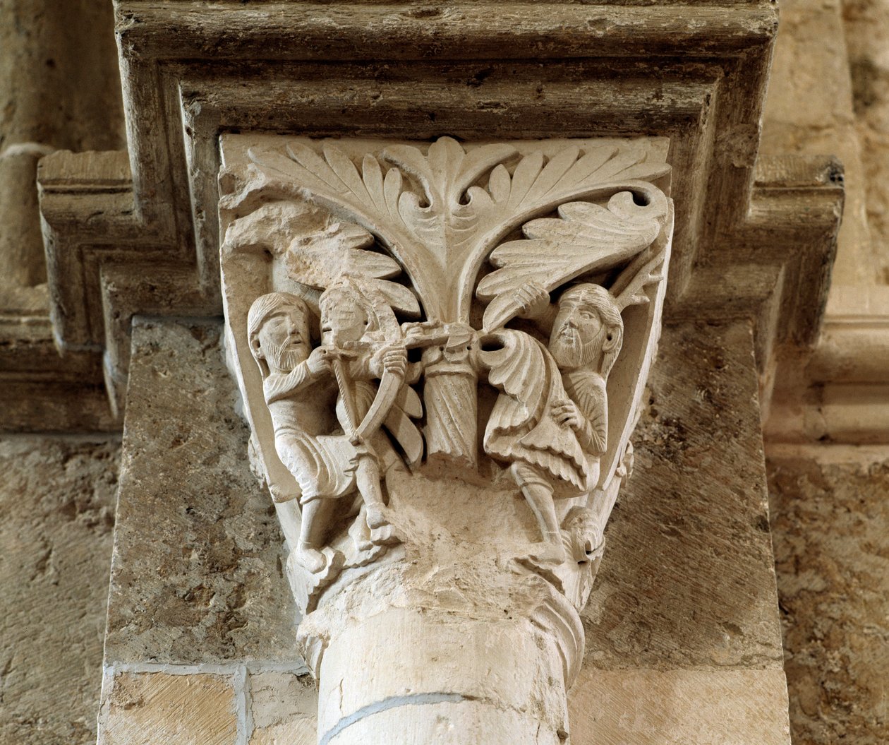Kainin kuolema (veistetty pääkaupunki) tekijältä Romanesque