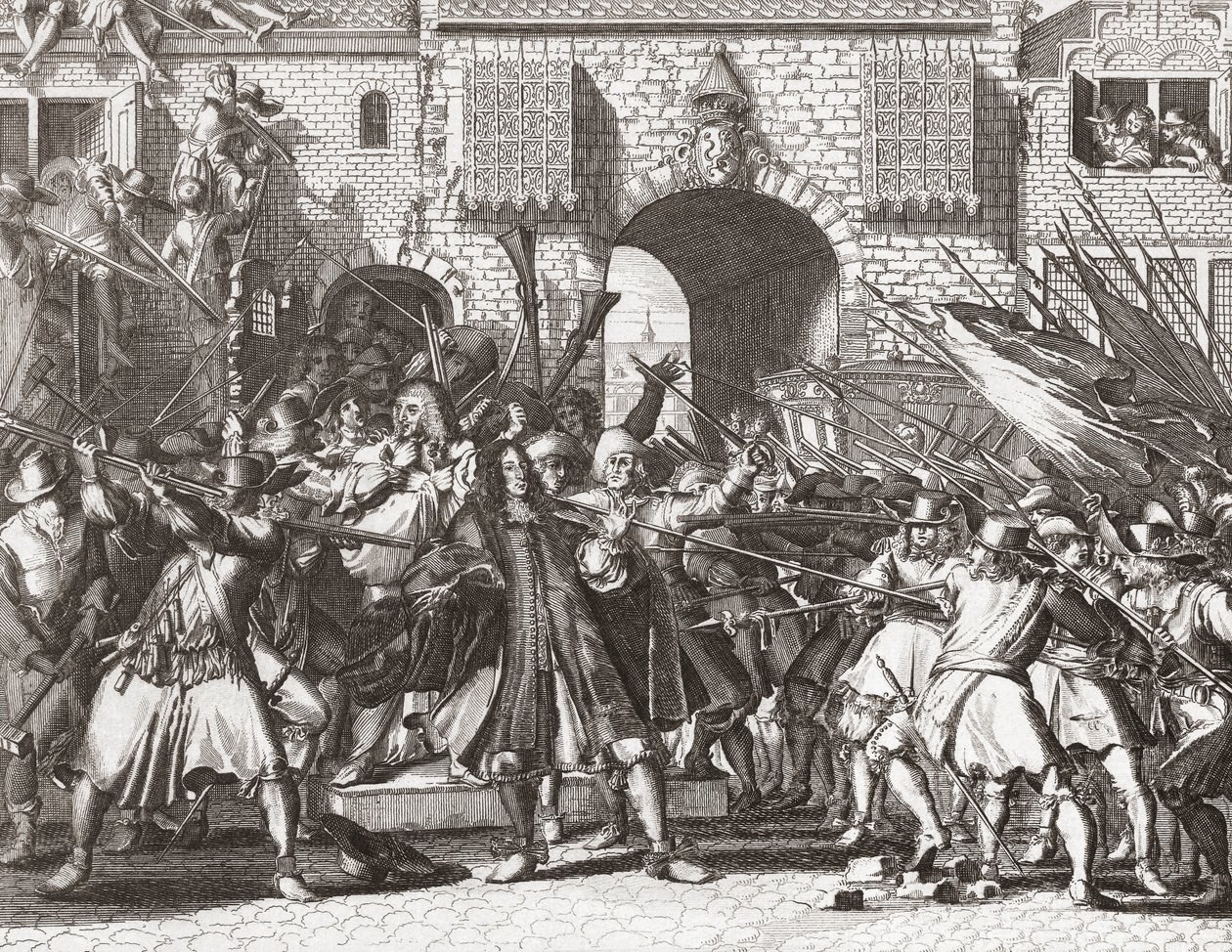 Lynch-joukko nappaa de Wittin veljekset tekijältä Romeyn de (after) Hooghe