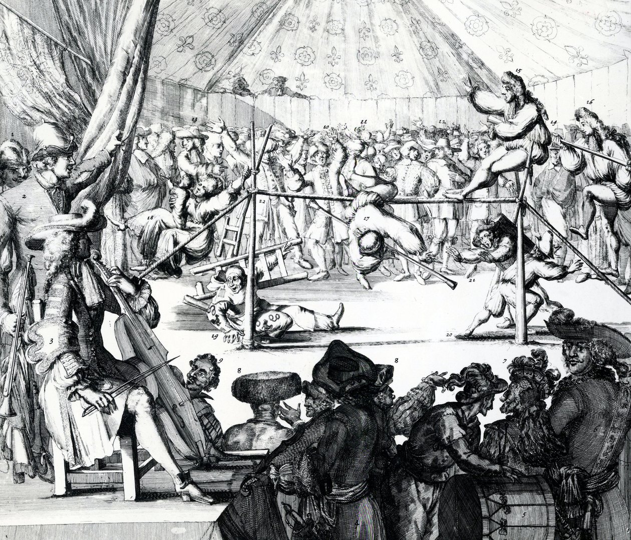 Palkka, joka putoaa, 1697 tekijältä Romeyn de Hooghe