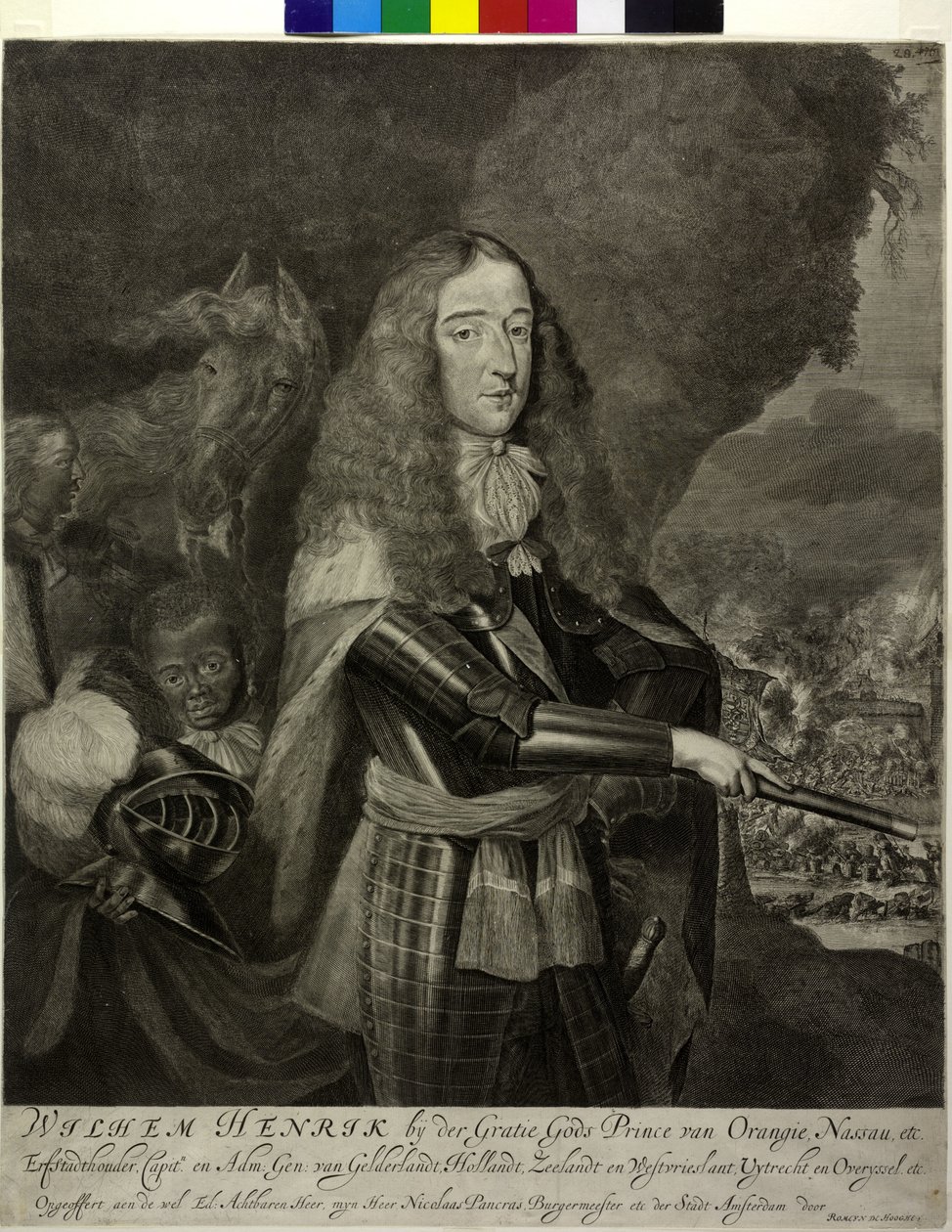 Oranian prinssi Wilhelm III tekijältä Romeyn de Hooghe