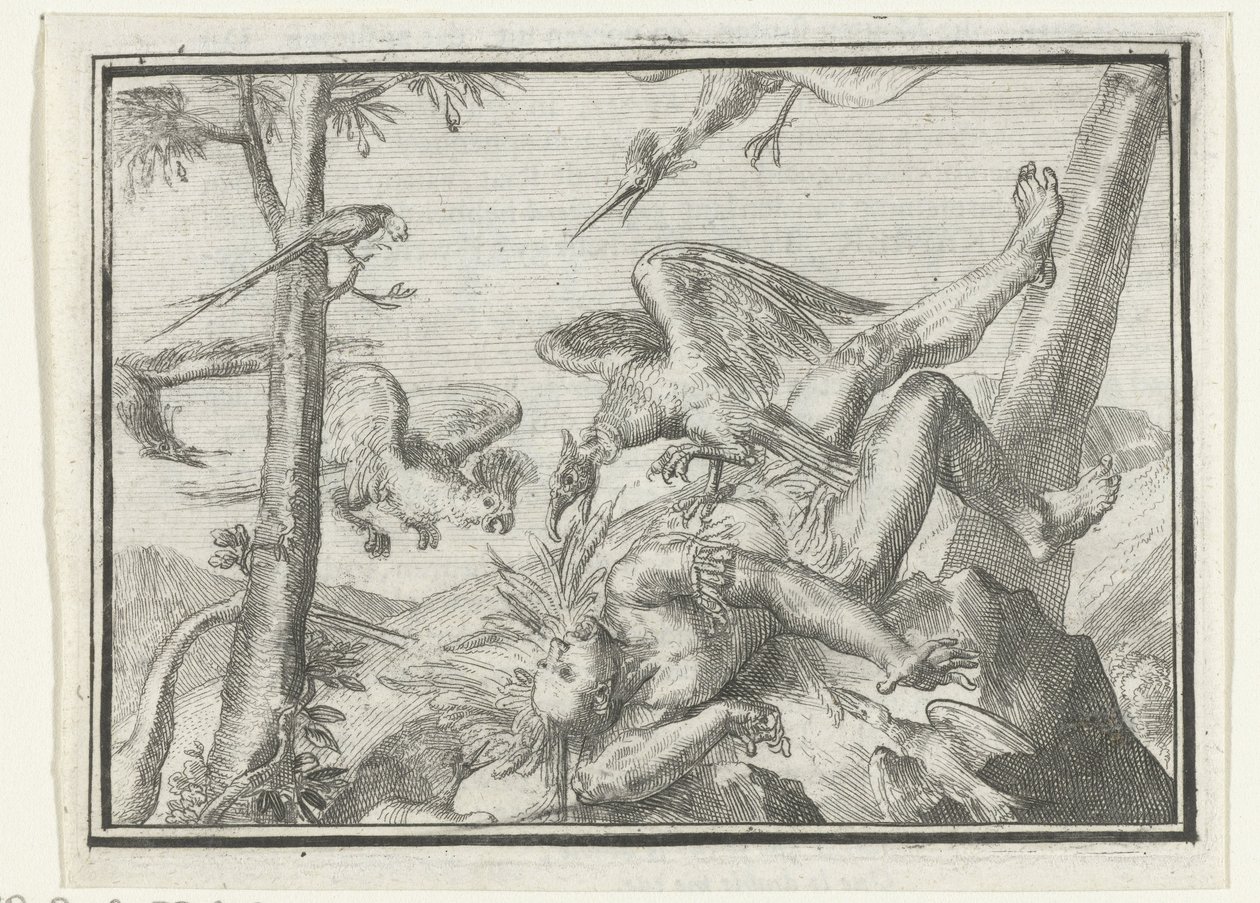 Pamfletin otsikkosivu: De Geplukte Tapoeijer, 1702 De Plukte Tapoeijer (otsikko esineessä) Esopus in Europe (sarjan nimi) tekijältä Romeyn de Hooghe