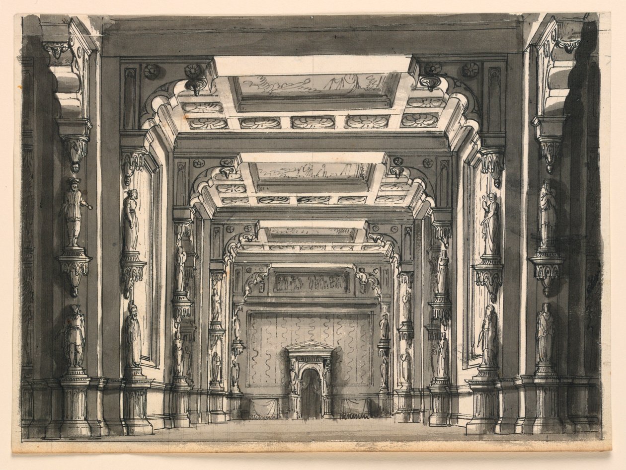 Lavastus, Gothic Hallin sisustus tekijältä Romolo Achille Liverani