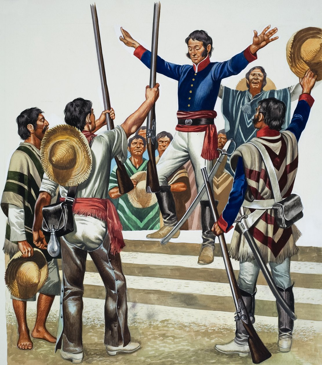 Agustin de Iturbide (1783-1824) (guassi paperille) tekijältä Ron Embleton