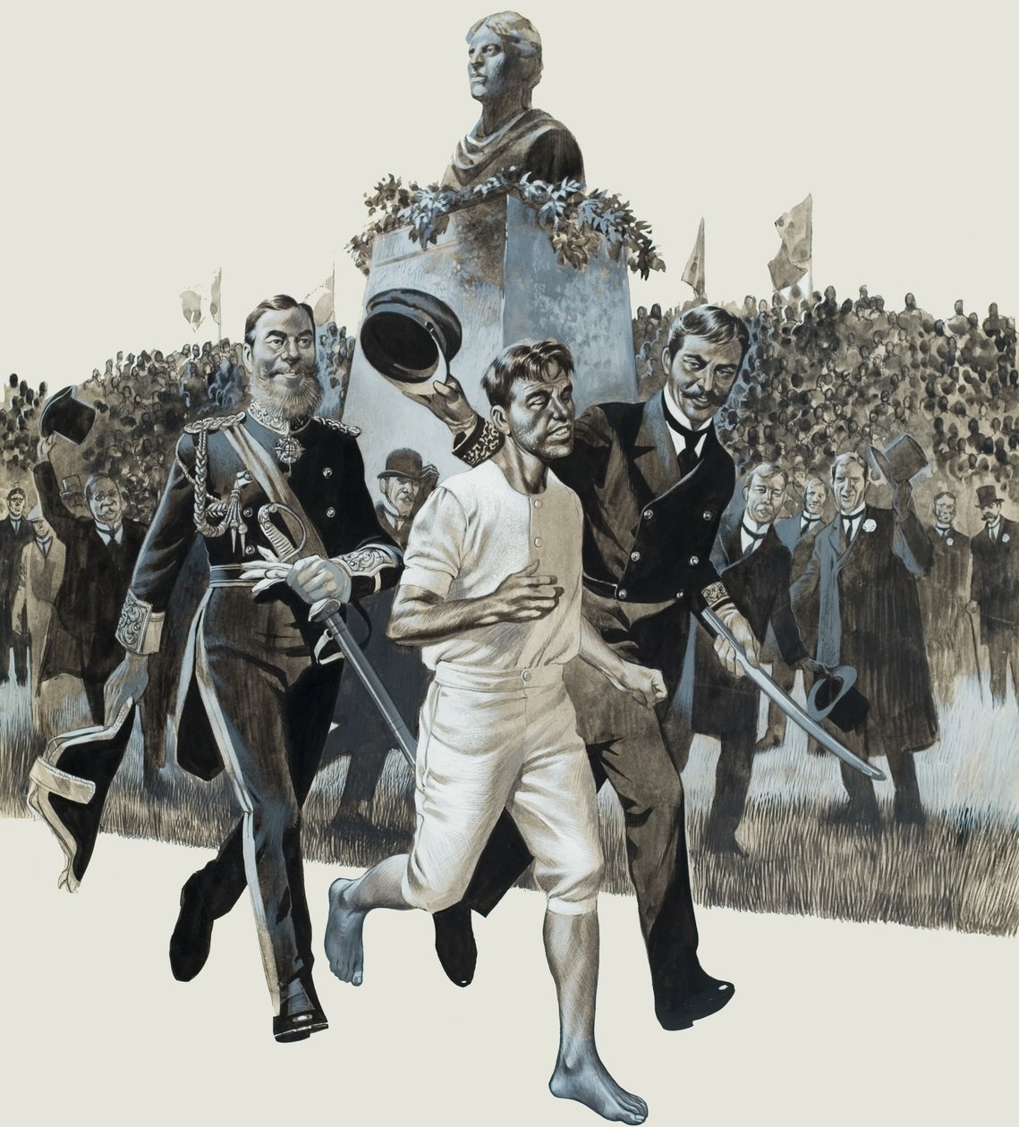 Spiridon Louis (guassi paperille) tekijältä Ron Embleton