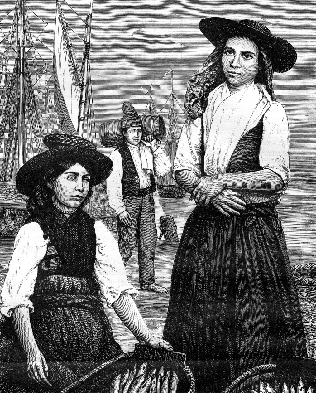 Portugalilaiset naiset, 1800-luku tekijältä Ronjat