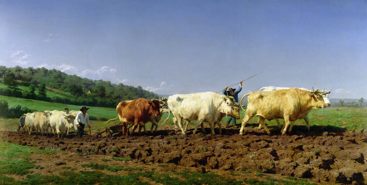 Kyntö Nivernaisissa, 1849 tekijältä Rosa Bonheur