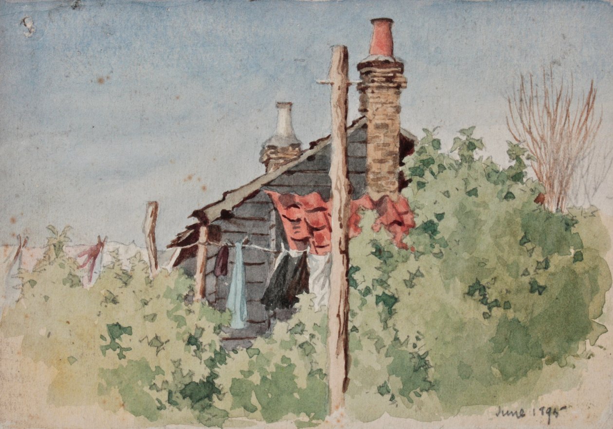 Pesu linjalla, 1895 tekijältä Rosa Clementina Petherick