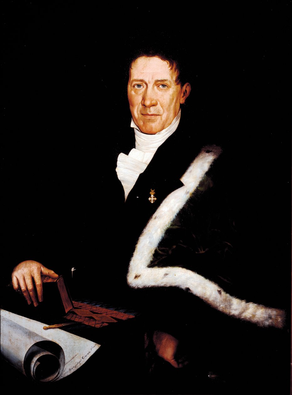 Muotokuva arkkitehti Carlo Barabinosta (1768-1835) Rosa Bacigalupo Carreran maalaus (1800-luku) 1800-luvun Genes, Modernin taiteen galleria tekijältä Rosa Bacigalupo Carrea