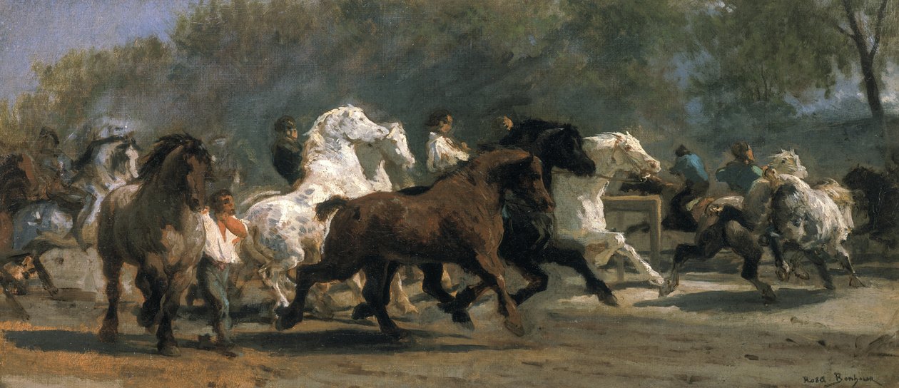 Hevosmarkkinatutkimus, 1852-54 tekijältä Rosa Bonheur