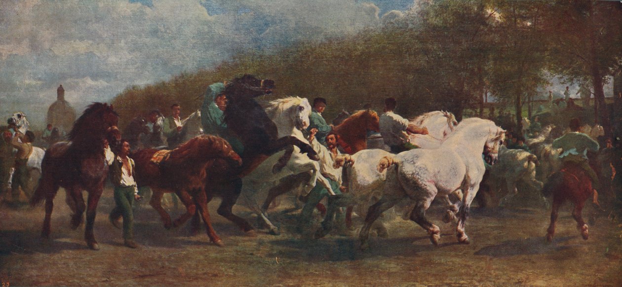 "The Horse Fair", 1855, c1915 tekijältä Rosa Bonheur