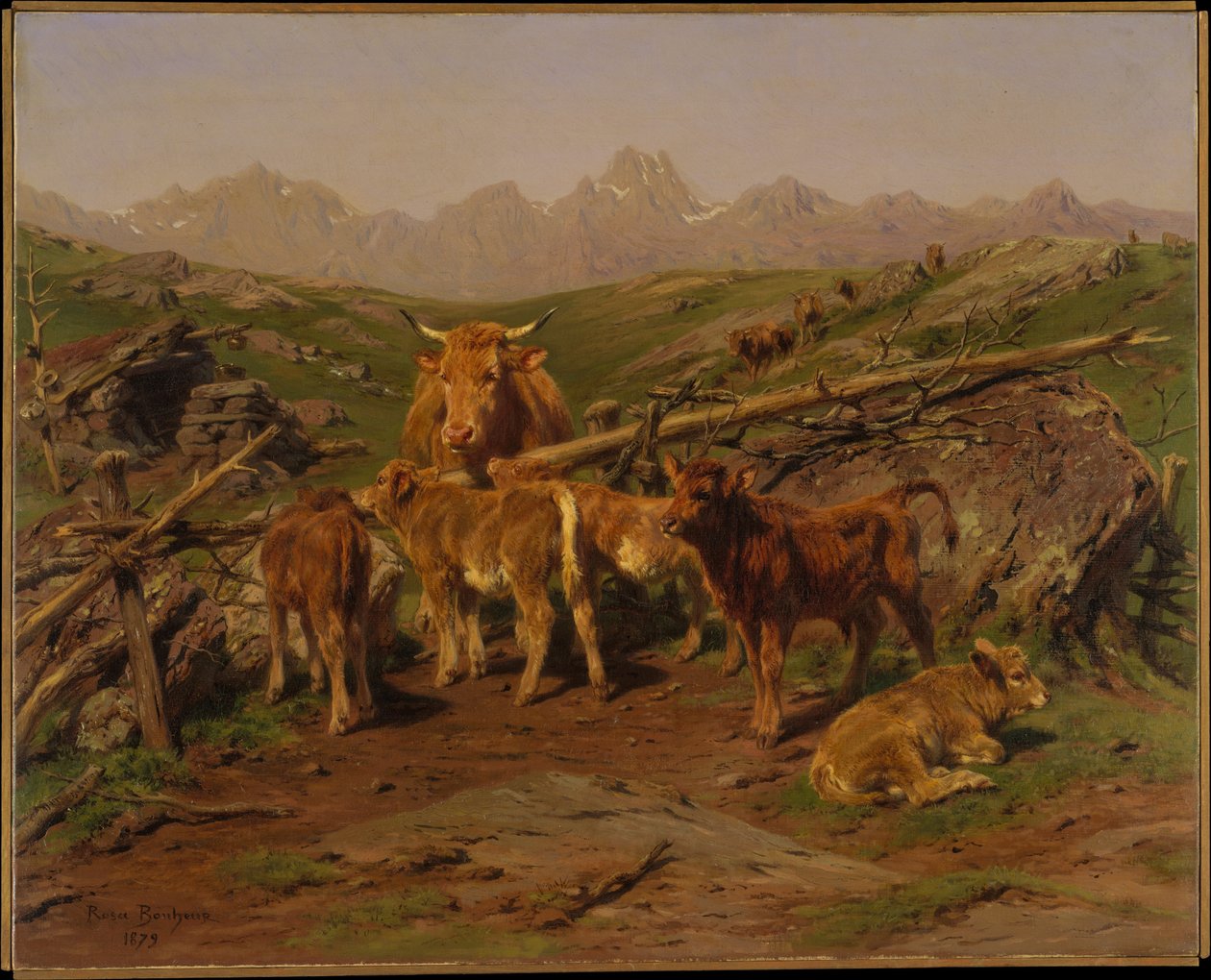 Vasikoiden vieroitus tekijältä Rosa Bonheur