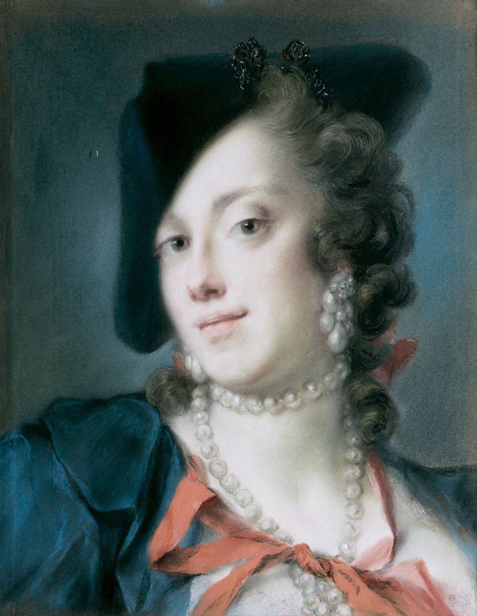 Venetsialainen nainen Barbarigon talosta Caterina Sagredo Barbarigo, noin 1735-1739 tekijältä Rosalba Giovanna Carriera
