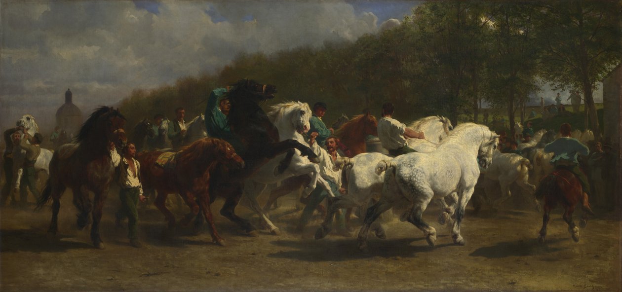 Hevosmessut, 1855 tekijältä Rosa Bonheur