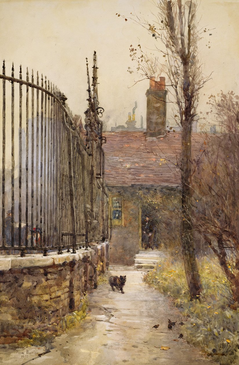 Emanuel Hospital, Westminster, 1892 (wc paperilla) tekijältä Rose Maynard Barton