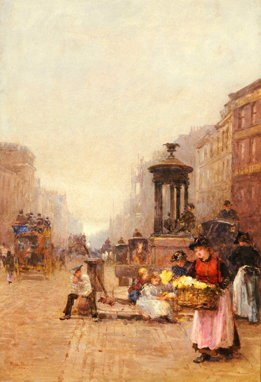 Flower Girls in the Strand, 1892 tekijältä Rose Maynard Barton