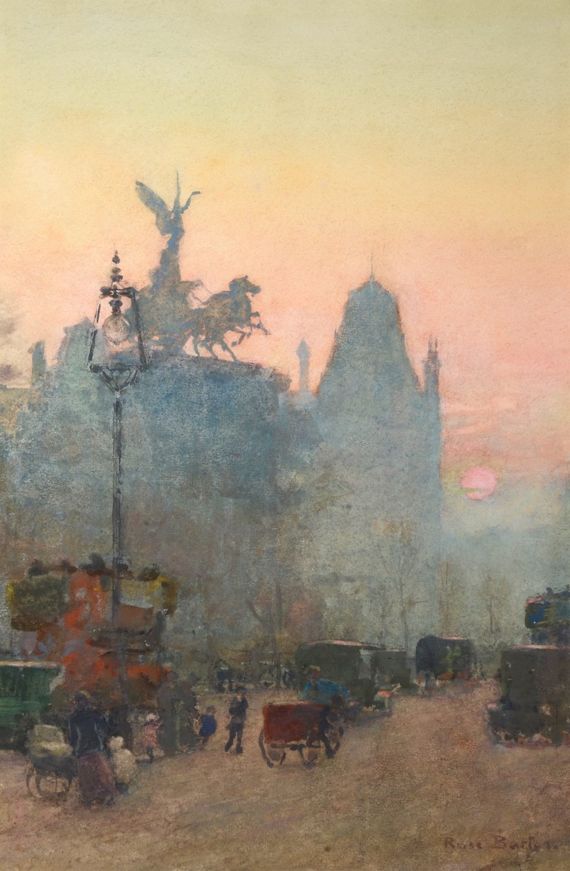 Wellington Arch, Lontoo (akvarelli) tekijältä Rose Maynard Barton