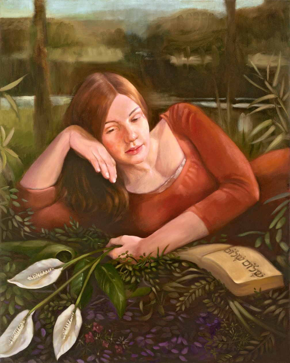 Täydellinen rauha, 2008 (öljy kankaalle) tekijältä Rosemarie Adcock