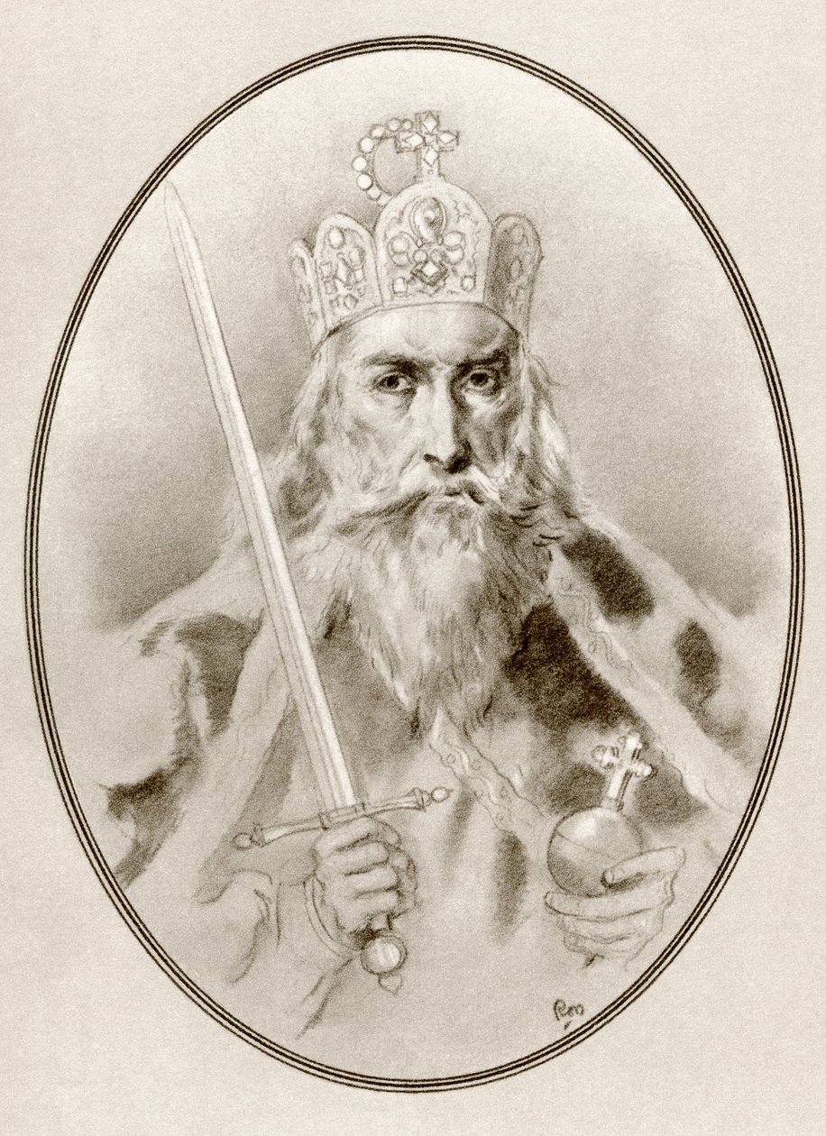 Kaarle Suuri, eli Kaarle Suuri tai Kaarle I, Living Biographies of Famous Rulers -sarjasta. tekijältä Ross Gordon