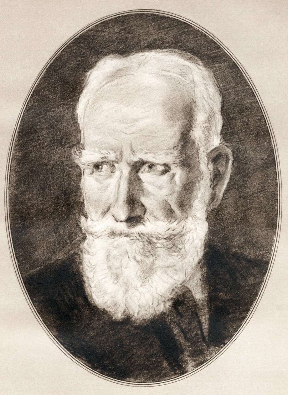 George Bernard Shaw, elokuvasta Living Biographies of Famous Men. tekijältä Ross Gordon