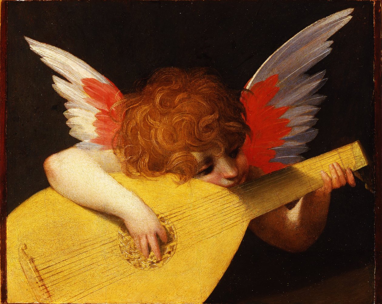 Musikaali enkeli, 1521 tekijältä Rosso Fiorentino